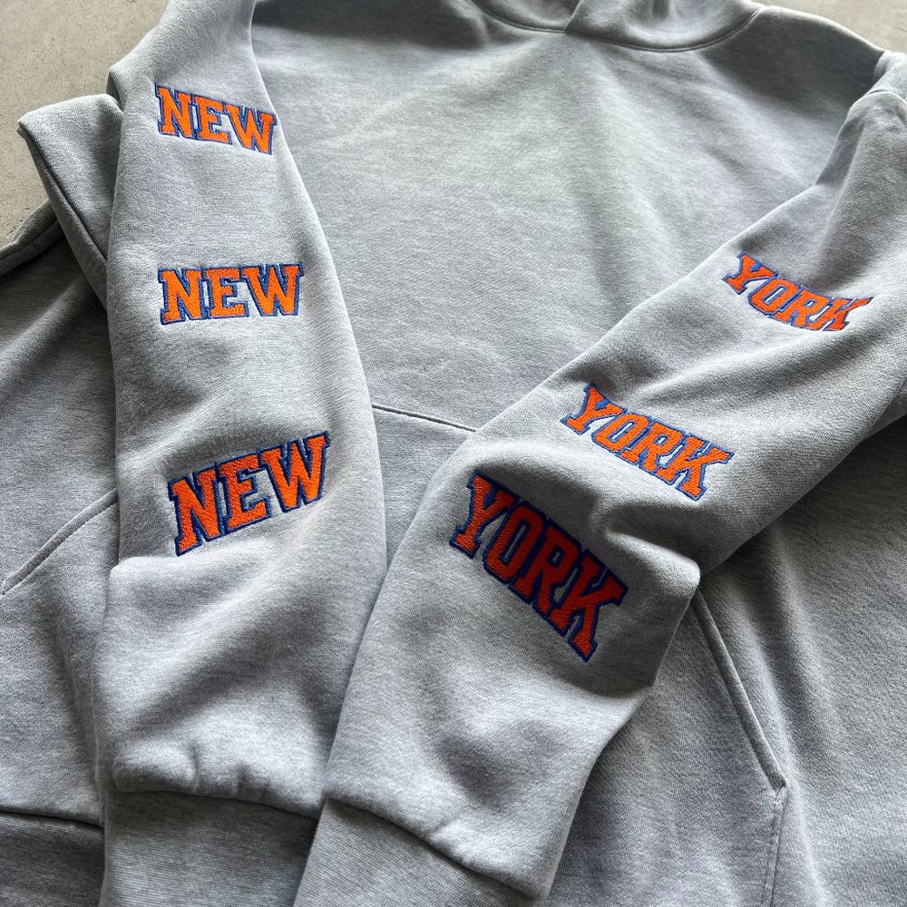 New york New york HOODIE embroidered Fan hoodie